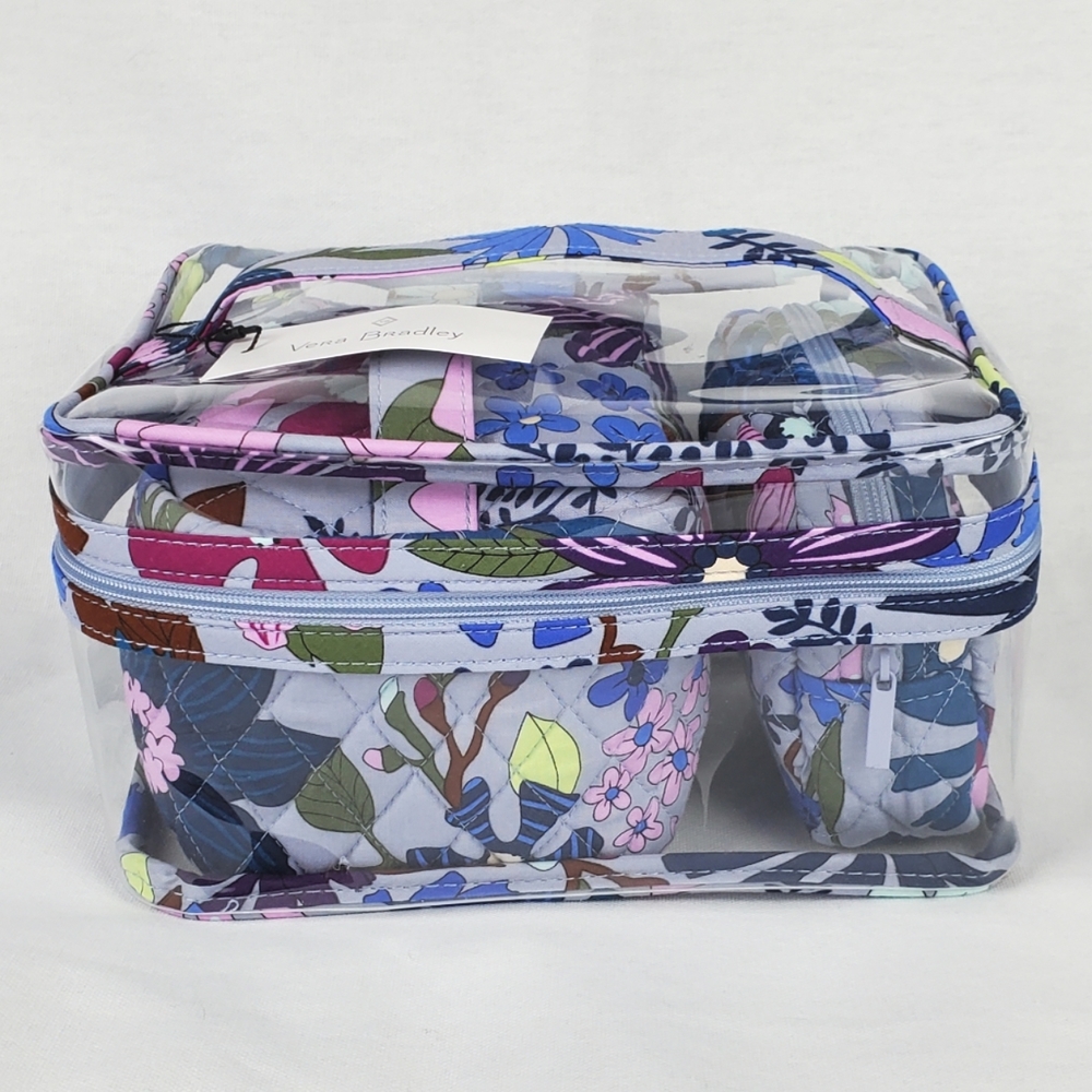 ๐HP~4/24๐ Vera Bradley 3 Piece Cosmetic Set in Bengal Lily NWT - Picture 2 of 12